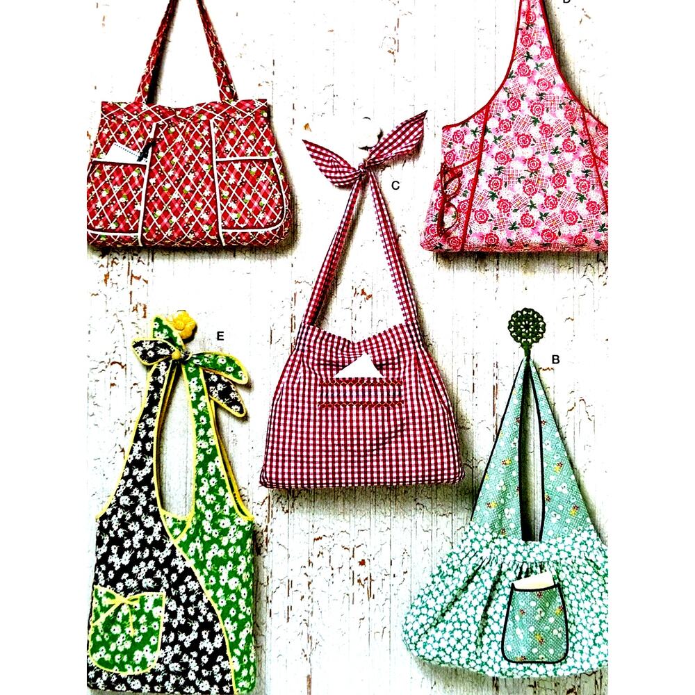 Fabric Bag Tote Purse boho sling 70s style Uncut Sewing Pattern Simplicity 2381